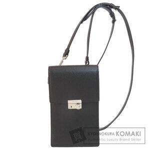 Prada logo Saffiano leather shoulder bag